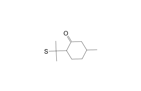 Cyclohexanone, 2-(1-mercapto-1-methylethyl)-5-methyl-, (2R-cis)-