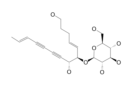 (6R,7R)-E,E-TETRADEC-4,12-DIENE-8,10-DIYNE-1,6,7-TRIOL-6-BETA-D-GLUCOPYRANOSIDE