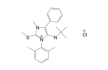 4-(tert-Butylamino)-3-(2,6-dimethylphenyl)-1-methyl-2-(methylthio)-5-phenylimidazolium Chloride