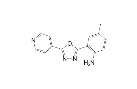 4-Methyl-2-[5-(pyridin-4-yl)-1,3,4-oxadiazol-2-yl]aniline