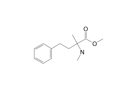 2-Amino-2-methyl-4-phenylbutanoic acid, N-methyl-, methyl ester