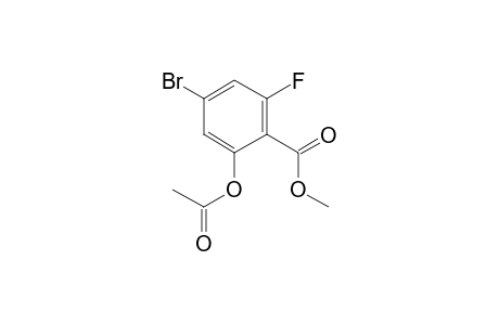 4-Bromo-2-fluoro-6-hydroxybenzoic acid, o-acetyl-, methyl ester