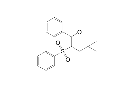 syn-4,4-Dimethyl-1-phenyl-2-(phenylsulfonyl)-1-pentanol