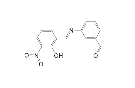 1-(3-([(E)-(2-Hydroxy-3-nitrophenyl)methylidene]amino)phenyl)ethanone