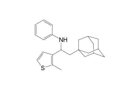 N-[2-(1-adamantyl)-1-(2-methyl-3-thienyl)ethyl]aniline