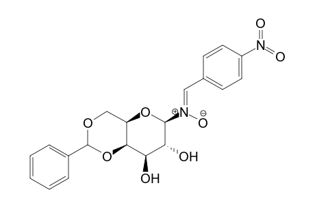 .beta.-D-Glucopyranosylamine, N-[(4-nitrophenyl)methylene]-4,6-o-(phenylmethylene)-, N-oxide, [1(Z),4(R)]-