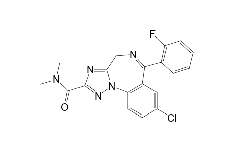 8-chloro-N,N-dimethyl-6-(o-fluorophenyl)-4H-s-triazolo[1,5-a][1,4]benzodiazepine-2-carboxamide