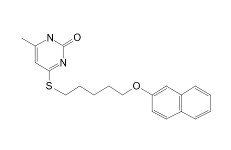 4-(5-(2-Naphthoxy)pentylthio)-6-methyl-uracil