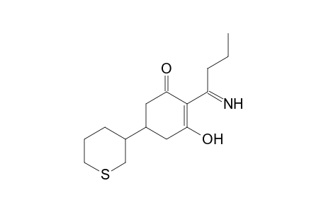 2-Cyclohexen-1-one, 3-hydroxy-2-(1-iminobutyl)-5-(tetrahydro-2H-thiopyran-3-yl)-