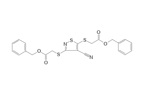 Benzyl [(3-{[2-(benzyloxy)-2-oxoethyl]sulfanyl}-4-cyano-5-isothiazolyl)sulfanyl]acetate