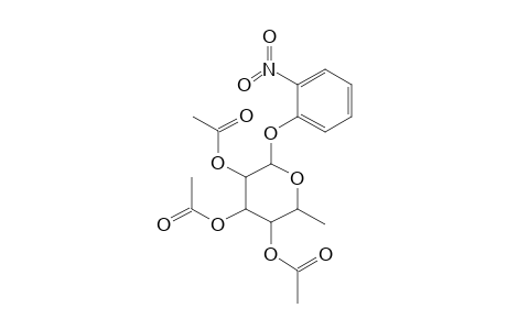 o-Nitrophenyl 2,3,4-tri-o-acetyl-.beta.-L-rhamnopyranoside