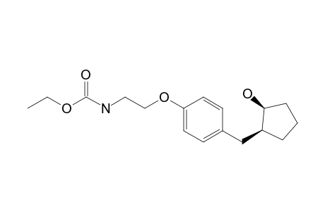 Ethyl N-[2-[4-[[(1S,2S)-2-hydroxycyclopentyl]methyl]phenoxy]ethyl]carbamate