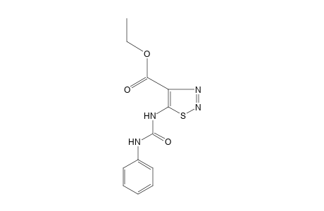 5-(3-phenylureido)-1,2,3-thiadiazole-4-carboxylic acid, ethyl ester