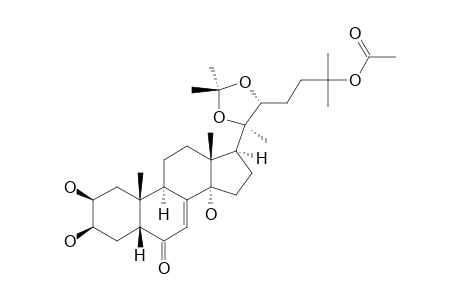 25-O-ACETYL-20,22-O-ISOPROPYLIDENE-20-HYDROXYECDYZONE