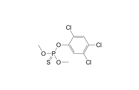 Phosphorothioic acid, O,O-dimethyl O-(2,4,5-trichlorophenyl) ester