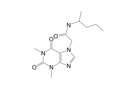 2-(1,3-Dimethyl-2,6-dioxo-1,2,3,6-tetrahydropurin-7-yl)-N-(1-methylbutyl)acetamide