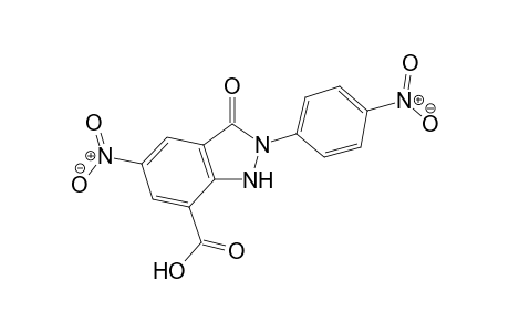 1H-indazole-7-carboxylic acid, 2,3-dihydro-5-nitro-2-(4-nitrophenyl)-3-oxo-