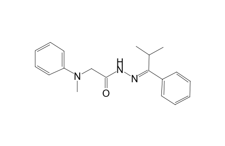 2-(Methylanilino)-N'-[(E)-2-methyl-1-phenylpropylidene]acetohydrazide