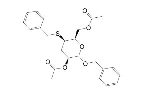 BENZYL-2,6-DI-O-ACETYL-4-S-BENZYL-3-DEOXY-4-THIO-ALPHA-D-LYXO-HEXOPYRANOSIDE