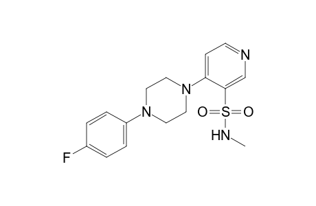 4-[4-(p-fluorophenyl)-1-piperazinyl]-N-methyl-3-pyridinesulfonamide