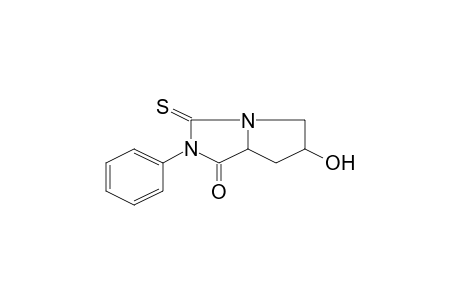 6-Hydroxy-2-phenyl-3-sulfanylidene-5,6,7,7a-tetrahydropyrrolo[1,2-c]imidazol-1-one