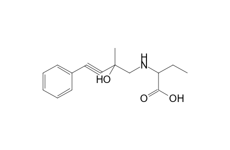 2-[(2-Hydroxy-2-methyl-4-phenyl-3-butynyl)amino]butyric acid