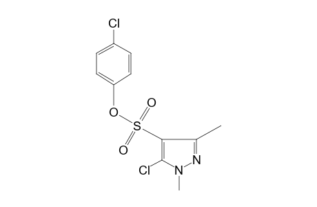 5-chloro-1,3-dimethylpyrazole-4-sulfonic acid, p-chlorophenyl ester