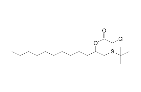 Dodecane, 1-(t-butylthio)-2-(chloroacetoxy)-