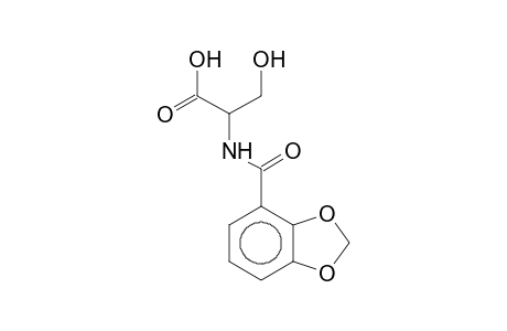 2-[(Benzo[1,3]dioxole-4-carbonyl)-amino]-3-hydroxy-propionic acid