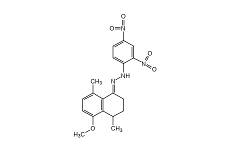 3,4-dihydro-4,8-dimethyl-5-methoxy-1(2H)-naphthalenone, (2,4-dinitrophenyl)hydrazone