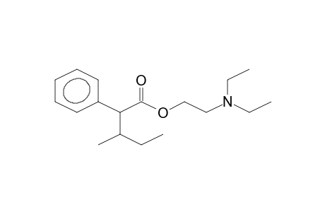 3-methyl-2-phenylvaleric acid, 2-(diethylamino) ester