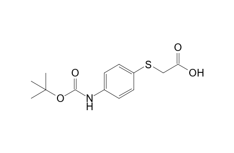 2-({4-[(tert-Butoxycarbonyl)amino]phenyl}thio)acetic acid
