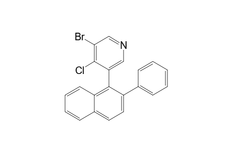 3-bromo-4-chloro-5-(2-phenyl-1-naphthyl)pyridine