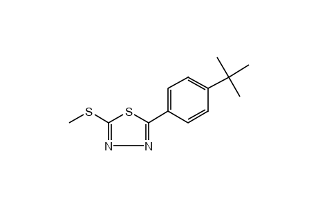 2-(p-tert-butylphenyl)-5-(methylthio)-1,3,4-thiadiazole