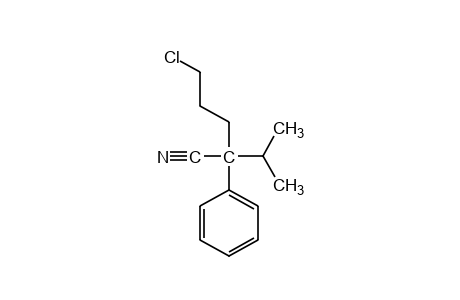 5-chloro-2-isopropyl-2-phenylvaleronitrile