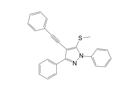 5-(Methylthio)-1,3-diphenyl-4-phenylethynyl-1H-pyrazole