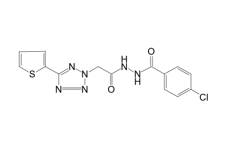 1-(p-chlorobenzoyl)-2-{[5-(2-thienyl)-2H-tetrazol-2-yl]acetyl]hydrazine