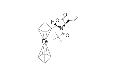 (2S,4R)-2-Ferrocenyl-3-pivaloyl-4-allyl-4-methyl-1,3-oxazolidin-5-one