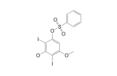 3-Benzenesulfonyloxy-2,6-diiodo-5-methoxyphenol