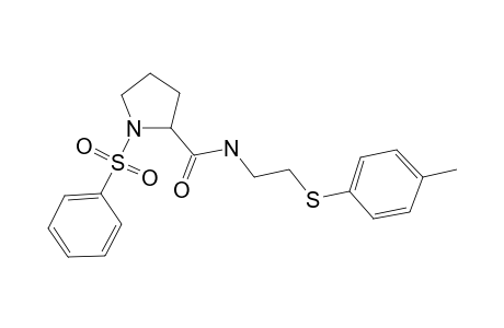 1-Benzenesulfonyl-pyrrolidine-2-carboxylic acid (2-p-tolylsulfanyl-ethyl)-amide