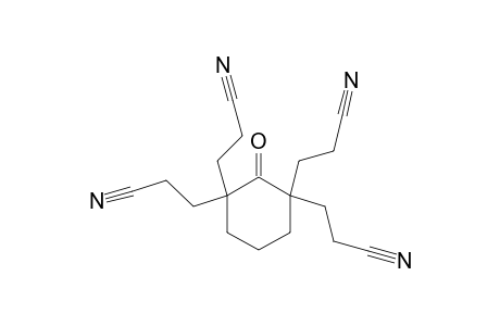 2-oxo-1,1,3,3-cyclohexanetetrapropionitrile