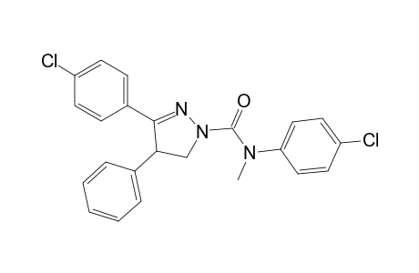 4'-chloro-3-(p-chlorophenyl)-N-methyl-4-phenyl-2-pyrazoline-1-carboxanilide