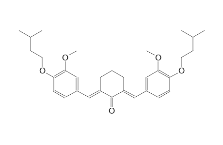 (2E,6E)-2,6-bis[4-(isopentyloxy)-3-methoxybenzylidene]cyclohexanone