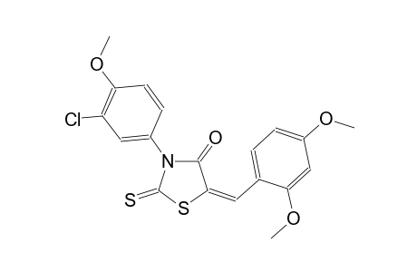 4-thiazolidinone, 3-(3-chloro-4-methoxyphenyl)-5-[(2,4-dimethoxyphenyl)methylene]-2-thioxo-, (5E)-