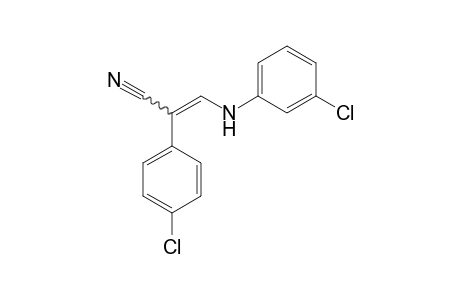 p-Chloro-beta-(m-chloroanilino)atroponitrile