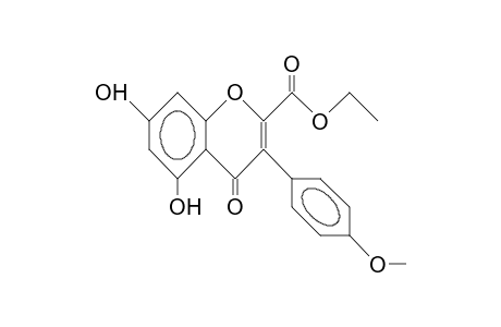 5,7-dihydroxy-3-(p-methoxy)-4-oxo-4H-1-benzopyran-2-carboxylic acid, ethyl ester