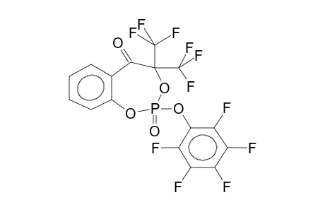 2-PENTAFLUOROPHENOXY-2,5-DIOXO-4,4-BIS(TRIFLUOROMETHYL)-6,7-BENZO-1,3,2-DIOXAPHOSPHEPANE