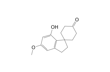 2',3'-Dihydro-7'-hydroxy-5'-methoxyspiro(cyclohexane-1,1'-(1H)inden)-4-one