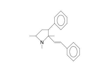 Pyrrolidine, 1,2,5-trimethyl-3-phenyl-2-(2-phenylethenyl)-