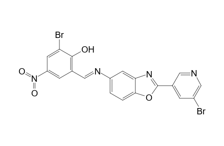 5-[(3-Bromo-5-nitrosalicylidene)amino]-2-(5-bromo-3-pyridyl)benzoxazole